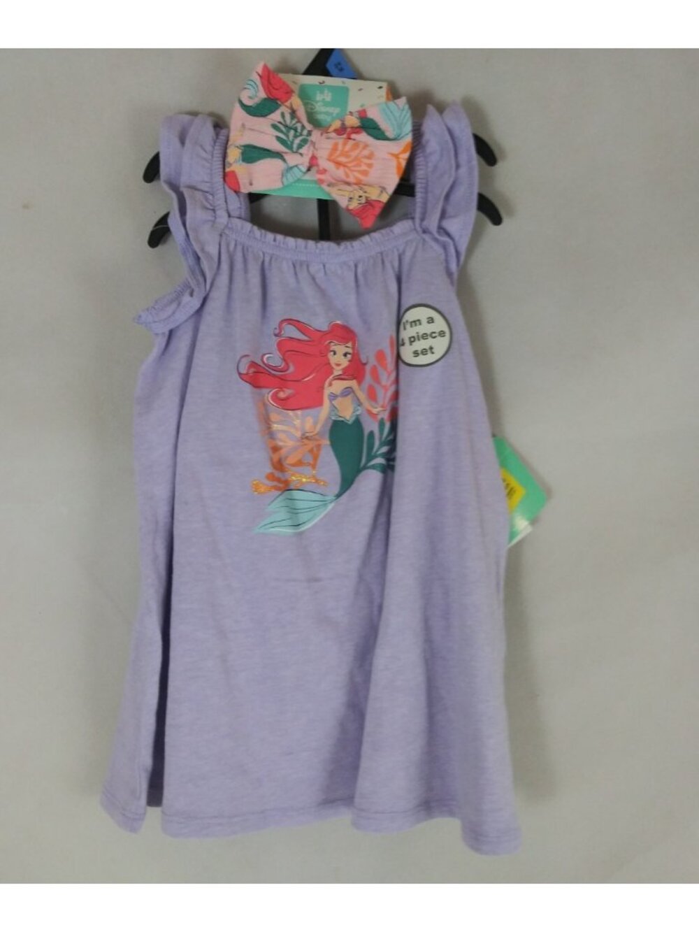 NWT Disney Baby Little Mermaid 3 Piece Outfit Size 24 Months